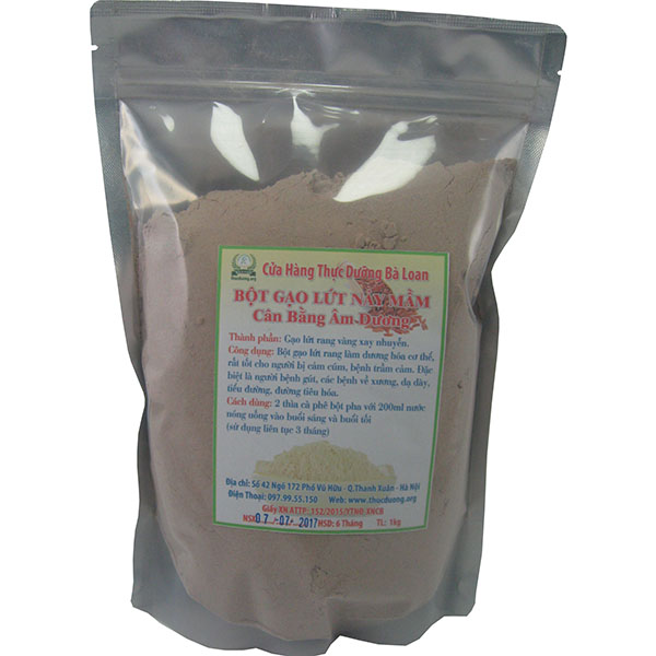 Bột gạo lứt nảy mầm