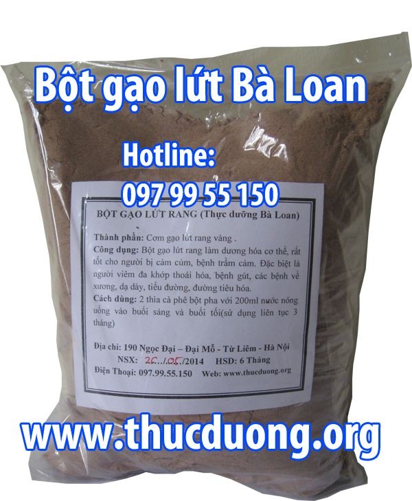 Bột gạo lứt rang ăn liền