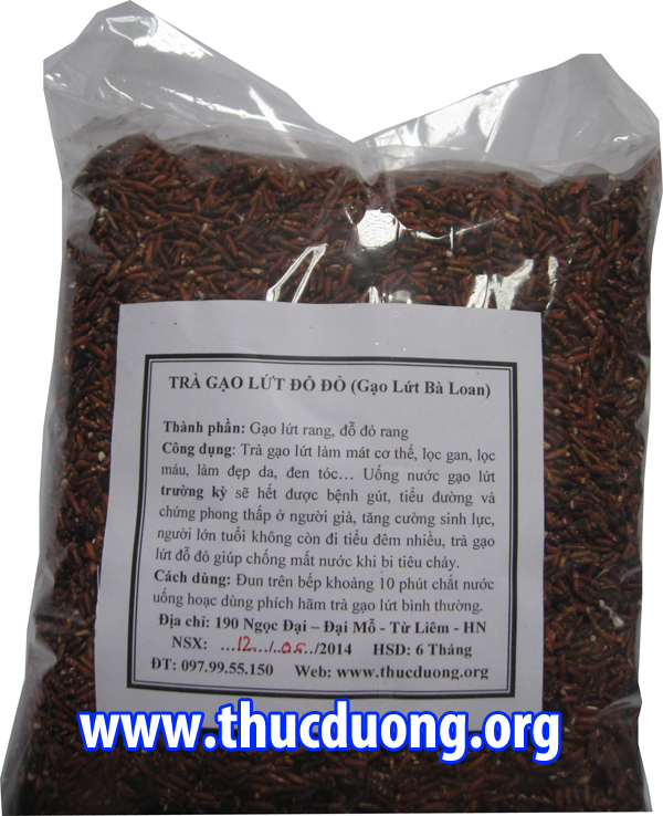 Trà gạo lứt đỗ đỏ rang