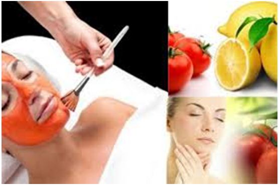 Tinh bột nghệ cam cà chua đắp mặt