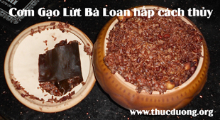 Niêu cơm gạo lứt cách thủy Bà Loan