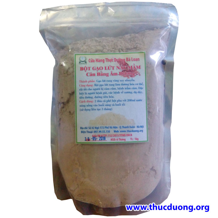 Bột gạo lứt giảm cân